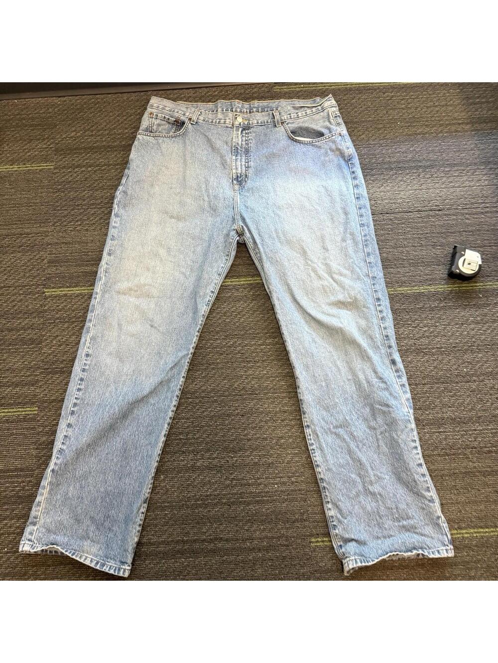 VTG Lucky Brand Dungarees Jean Classic Fit 40x32 Rivington Wash Blue Cotton